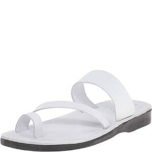NEW JERUSALEM SANDALS zohar slide sandal in white